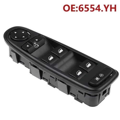 Interrupteur lève-vitre commande bouton de vitre électrique 6554.YH Citroen C4 2007-2014 - 2