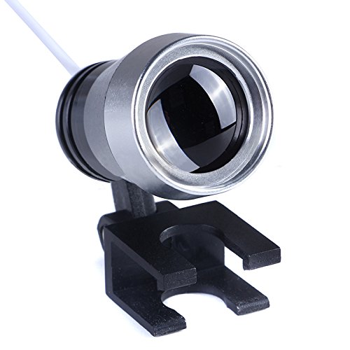 BoNew Tragbare zahnärztliche chirurgische Fernglaslupe 3,5X-R, optisches Glas, mit/ohne Kopf, LED-Lampe, Rot (mit LED-Licht)