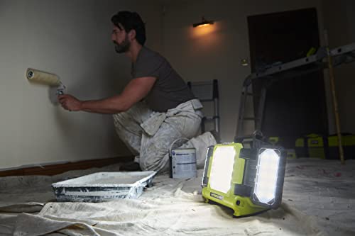 RYOBI 18 V ONE+ Akku-LED-Panelleuchte RLP18-0 (3 Leuchtstufen je 800/1500 / 3000 Lumen, ohne Akku und Ladegerät)