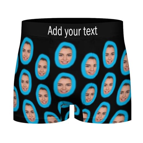 Calzoncillos bóxer para Hombre con Nombre Calzoncillos bóxer Personalizados Calzoncillos Ropa Interior Regalos Personalizados para Hombres Novio día del Padre Aniversario cumpleaños Regalo