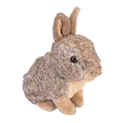 Wild Republic 15951 18044 Bunny Plush plysch kanin, cuddlekins gosedjur gosedjur 20 cm, multi