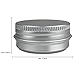 Beauticom Aluminum Silver Tin Metal Storage Containers with Screwtop Lids for DIY Beauty, Cosmetics, Accessories, Travel and More! (6 Pieces, 15G)