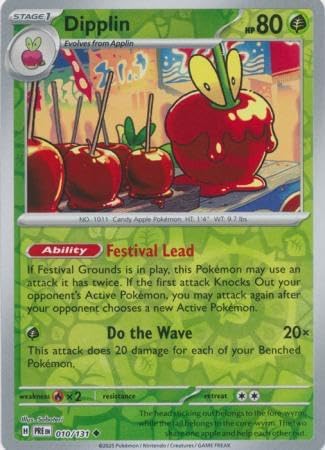 Pokemon - Dipplin 010/131 Prismatic Evolutions – Reverse Foil Single Card