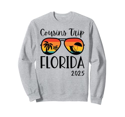Cousins Trip Florida 2025 Summer Weekend Vacation Matching Sudadera
