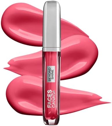 FACESCANADA Beyond Shine Lip Gloss - Amigurl 01, 3.8ml | Lightweight Non-Sticky Luxurious Texture for Glossy Lips | Instant | Fuller, Supple & Plump | 24Hr Hydration