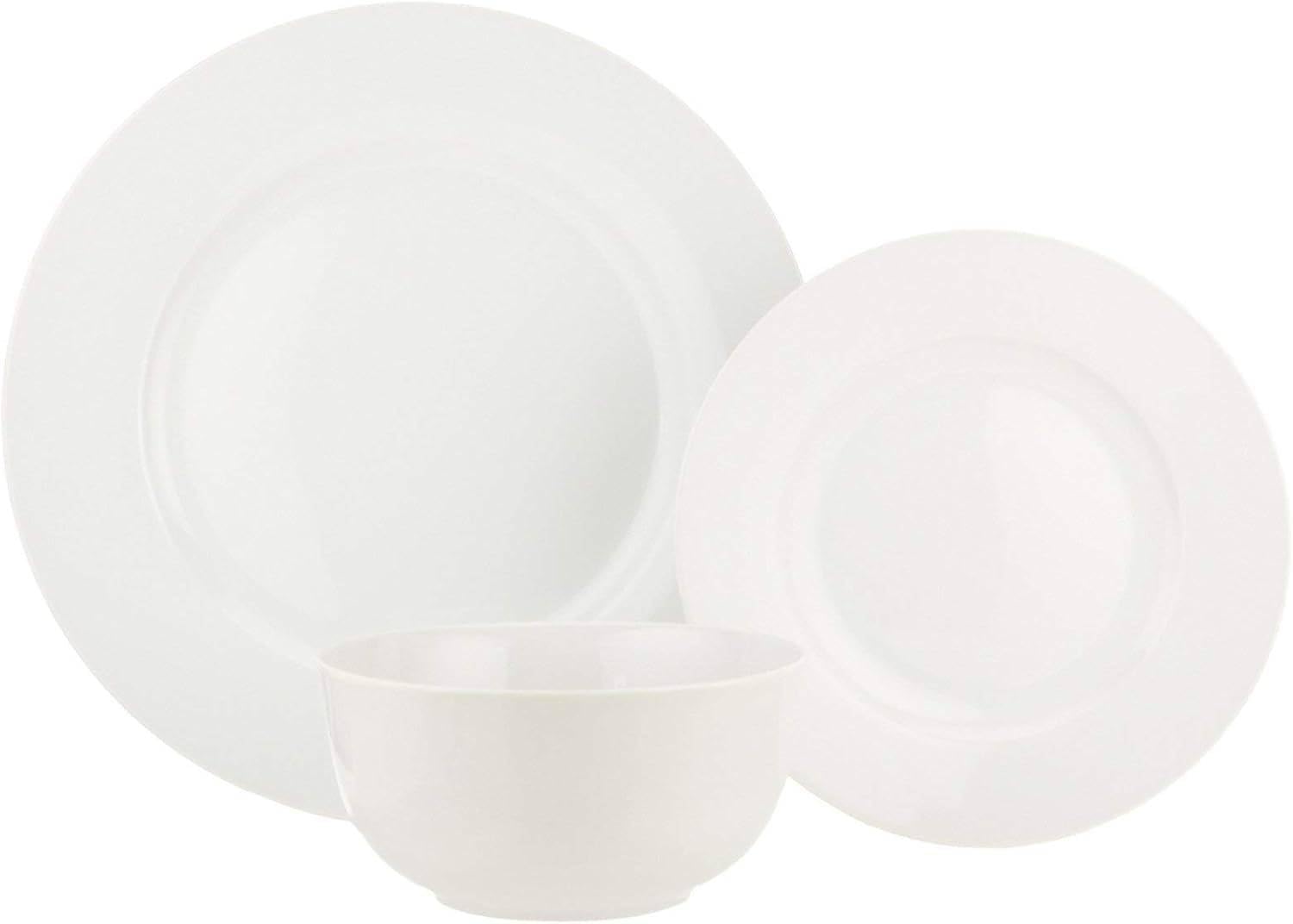 ホワイト食器セット（皿・ボウル） Amazon.co.jp: 食器セット キッチン用(皿&ボウル 6人分)ホワイト 18点