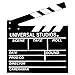 Movie Film Clap Board, Hollywood Clapper Board Wooden Film Movie Clapboard Accessory with Black & White, 11.7"x10.8"