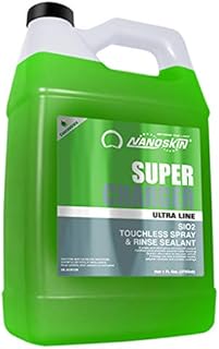 Nanoskin Ultra Line SUPER CHARGER SiO2 Touchless Spray-On/Rinse-Off Sealant 1 Gallon - Car Wash Paint & Glass Spray for Car Detailing | Safe for Cars, Trucks, Motorcycles, RVs & More | 100:1 Dilution