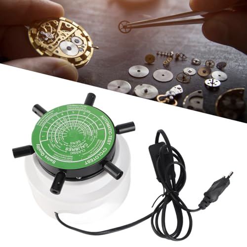 Machine de remontoir de montre à 6 bras, outil de réparation de testeur de montre automatique EU Plug AC 250 V 2.5/min – vue 3