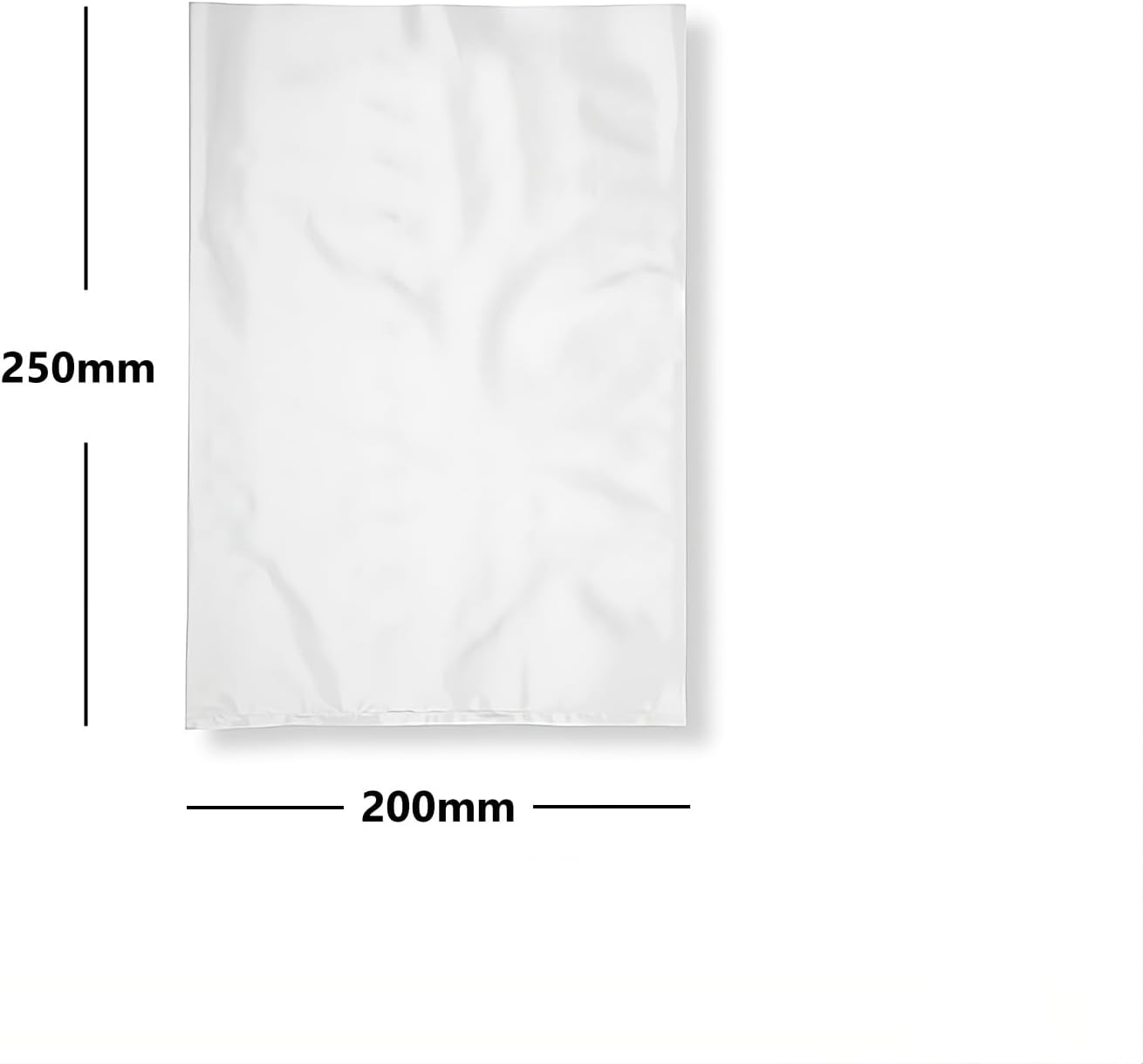50 Polythene Plastic Food Use Bags 8" x 10" 200mm x 250mm
