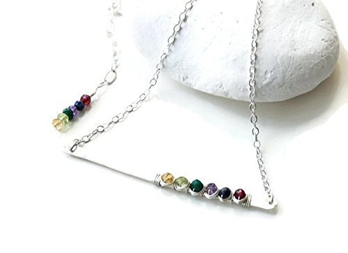 birthstone bar necklace for mom