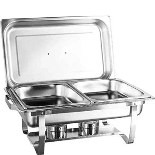 Rechaud de Inox com 2 Cubas e 2 Queimadores 56x 32x36 cm Gp Inox