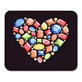 Mauspads Rosa Mädchen Lineart Kritzeleien Muster mit niedlichen Teen 's Stuff Lippenstift Turnschuhe Lippen Auge Diamant Skateboard Mauspad für Notebooks, Desktop-Computer Matten Büromaterial