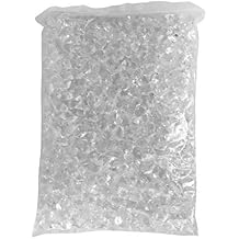 Fire Sense Crystal Clear Fire Glass Irregular Shape Tumbled Pebbles Fire Reflective Tempered Glass Efficient & Long Lasting Low Maintenance Safer to Use - 4.4 Lb