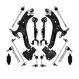 Compatible with CR-V 2012 2013 2014 2015 2016 Front Lower Upper Arm Tie Rod Boots Control Arm Suspension Stabilizer Sway Bar Link Kit Control Arm Bar Links