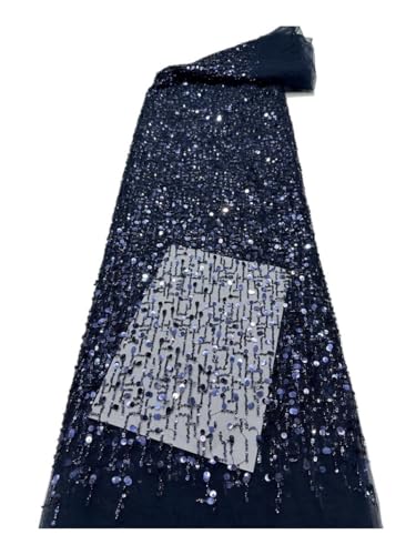 Tissu tubulaire en perles de 5 Yards bleu léger pour costume