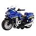 NUOBESTY Pull Back Moto Jouets Friction Powered Mini Jouet Moto Alliage Modèle De Voiture pour Enfants ( Bleu )