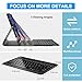 SENGBIRCH Keyboard Case for Samsung Galaxy Tab S9 Plus 12.4''/S9 FE+ 5G, Galaxy Tab S10 Plus Bluetooth Wireless Keyboard, Smart Folio with S Pen Holder, Keypad Cover for S9+ Plus 12.4 Tablet, Black