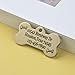 Two Sided - Custom Engraved Personalized Brass Bone Dog Tag and Cat Tags Id