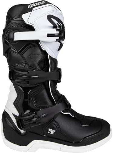 Resim Alpinestars TECH 3S Kros Genç Motosiklet Botu Beyaz Siyah 