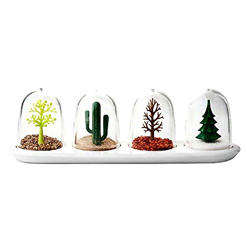 Four Seasons Plant Animal Spice Jar Set Salt & Pepper Shaker Set, Creative Kitchen Salt Pepper Condiment Seasoning Shaker Seasoning Jar Condiment Storage Container Cruet Spices Jar Storage Bottle Box #TOP2