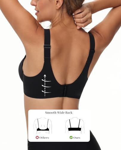Image of Upushall Push Up Thick Padded T Shirt Bra Underwire Support Plunge Everyday Bras for Women Add 2 Cup