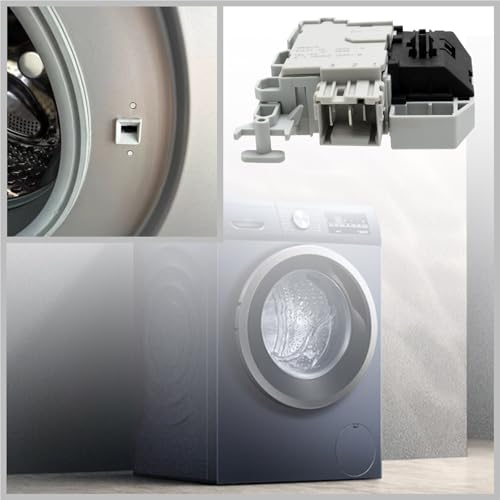 1 Stück Ersatzteil Elektrisches Türschloss für Waschmaschine 0638259 Kompatibel mit Bosch Siemens IQ100 IQ300 IQ500 IQ700
