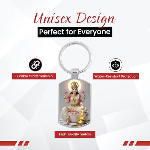 Image of Stylish Metal Keychains with Permanent Glossy Print - Inspirational Quotes & Spiritual Designs - Perfect Key chains for loved ones, Personal Use, Gifts & Return Gifts