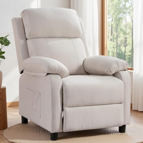 Korser Recliner Chair for Adults, Padded Deep Seat Reading Chair ...