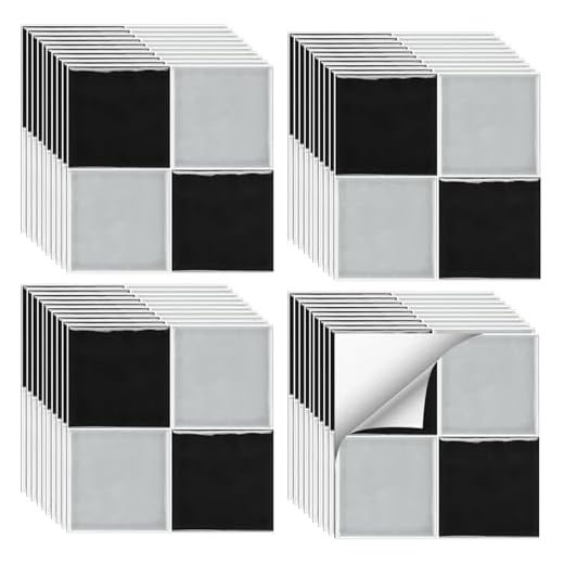 CEIEVER Wandfliesen Selbstklebend 3D Fliesenaufkleber 40 Stück 15X15CM Peel and Stick Tiles Tile Stickers Wasserfest & Schmutzabweisend Farbenfroh Fliesenfolie für Badezimmer,Küche,Wohnzimmer