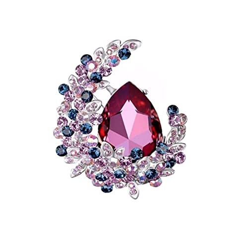 Brooche en cristal de mode pour femme accessoire de costume et décoration de manteau