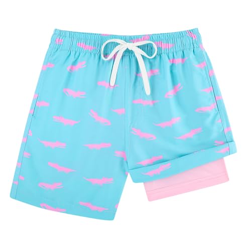 Image of Cozople 7-16T Teen Boys Swim Trunks Quick Dry UPF 50+ Swimwear Bathing Suit for Big Boys Beach Swim Boards Shorts