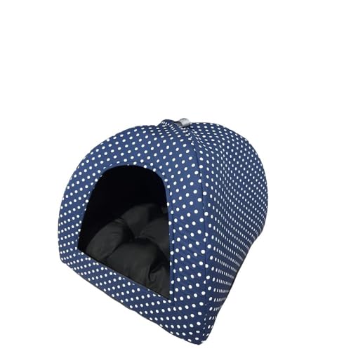 Cama Pet 2x1: Casinha Cabana e Toca Iglu com Almofada Confortável para Cães e Gatos - Versatilidade