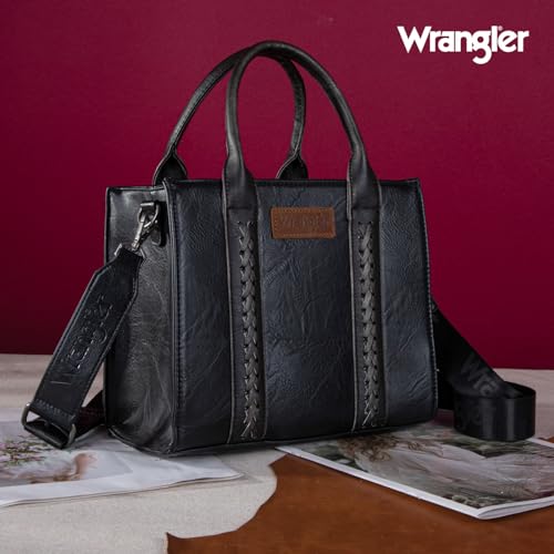 Image of Wrangler Tote Bag for Women Designer Satchel Handbags Top-handle Purses with Strap