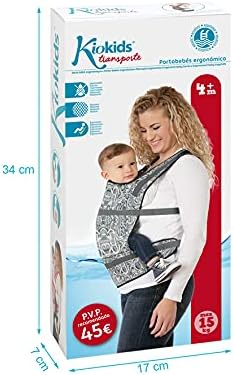 Kiokids Mochila Portabebés Ergonómica Acuática En Neopreno Con Estampado  Gris : Amazon.es: Bebé