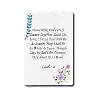 XIXIUQW Bible Isaiah 1:18 Come Now, and Let Us Reason