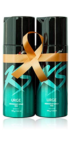 KS (Kamasutra) Deo spray for men(Green), Urge 150ML – Combo pack of 2