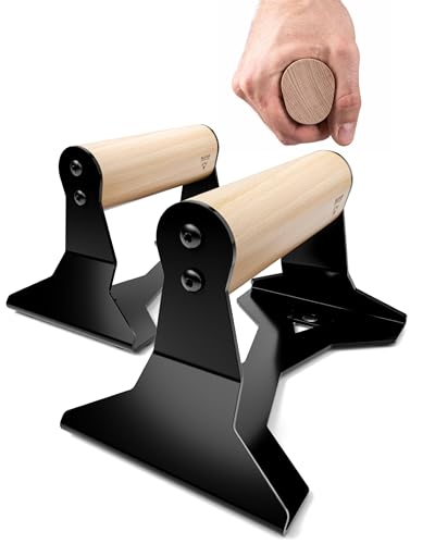 PULLUP & DIP Ergonomic Wooden Parallettes