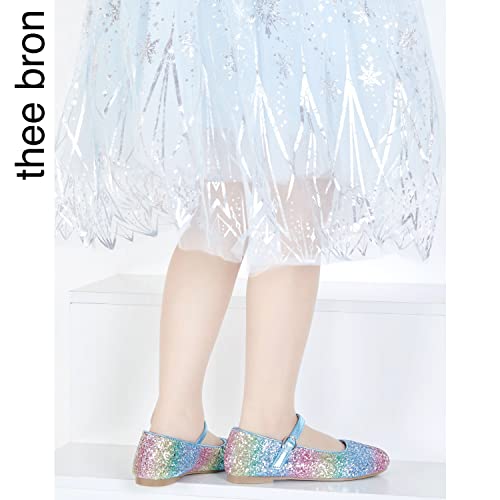 Princess Dress Shoes Rainbow Glitter For Little Girls Zapatos De Princesa(Ag213,Rainbow/12M) #TOP2