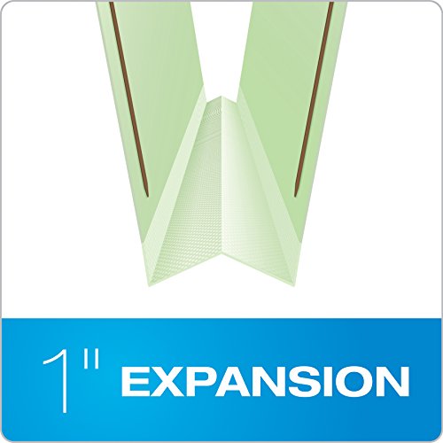Pendaflex Pressboard Fastener Folders, 2 Fasteners, Letter Size, Light Green, 1" Expansion, 1/3-Cut in Left, Right, Center Positions, 25 Per Box (17178EE) by Pendaflex - Image 3