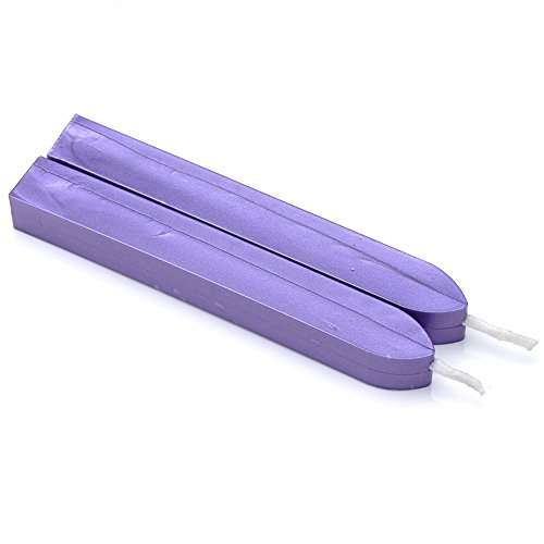 Wax Seal Sticks, Yoption 5 Pcs Totem Fire Manuscript Sealing Seal Wax Sticks With Wicks Multi-Color Cord Wick Sealing Wax For Postage Letter Retro Vintage Wax Seal Stamp (Purple) #TOP5