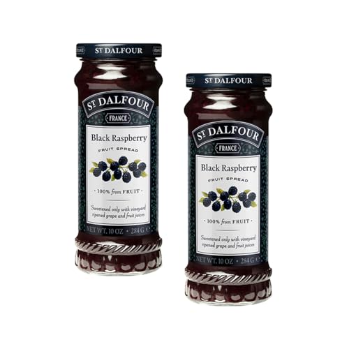 St Dalfour® | Mermelada de moras | Mermelada de moras silvestres | Crema de Moras - 2 x 284 Gr en Tarro de Vidrio