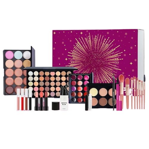 Kit de Maquillaje | Productos De Belleza Y Cuidado Personal,Set de Brillo Labial | Para Mujeres, Niñas, Adolescentes, Principiantes, Regalo De Cumpleaños Y Navidad Para