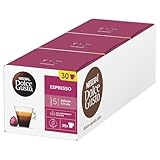 NESCAFÉ Dolce Gusto Espresso Coffee Pods (Pack of 3, Total 90 Capsules)