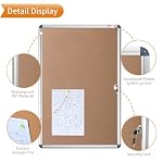 VIZ-PRO Tamperproof Lockable Cork Noticeboard Class 1 Aluminium Framed 36x24 Inches - Image 4