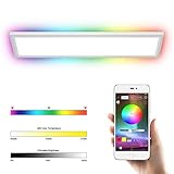 Fernbedienung- & Handy-Steuerung - Mithilfe der mitgelieferter Fernbedienung oder der Happy Lighting App kann man die Deckenlampe leicht kontrollieren und so z.B. Lichtfarbe und Lichtmodi auswählen. Die Funktion jeder Taste wird in der Anleitung detailliert und verständlich erklärt.