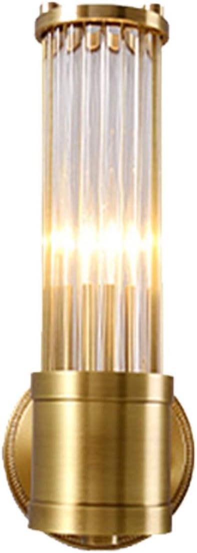JYBNBBE Wall Sconces Mid-Century Glass Rod Wall Light Elegant Crystal Brass Wall Sconces Wall Mounted Lighting Fixture,Chandelier,1 head