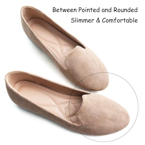 Image of SAILING LU Women Round Toe Comfortable Ballet Flats | Shoes for Women, Dressy, Slip-ons, Loafers