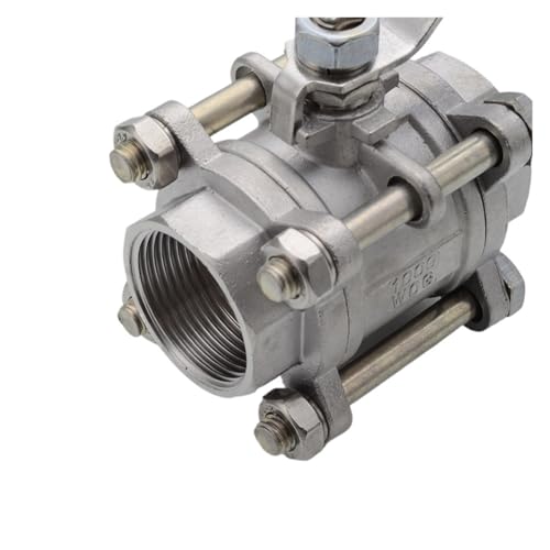Válvula de bola de tres piezas Q11F-64P en acero inoxidable 304 de 1 pulgada para alta presión 5