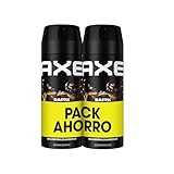 Axe Desodorante Antitranspirante Bodyspray DARK TEMPTATION Pack Ahorro 2x150 ML, El embalaje puede variar